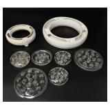 Collection of Glass & Ceramic Flower Frogs