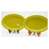 Fiesta Yellow Platters (2)