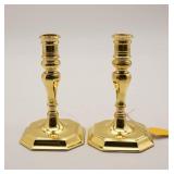 Pair of Baldwin Brass Candlestick Holders