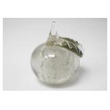 Apple Glass Paperweight