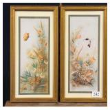 Hummingbird and Butterfly Framed Print by Teri