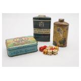 Player's Navy Cut Cigarettes Tin, Dice,