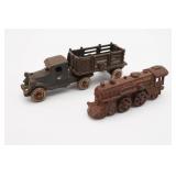 Antique AC Williams Cast Iron Semi Truck &