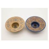 Studio Art Pottery Ikebana Flower Frog Vases (2)