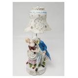 Porcelain Courting Couple Lamp