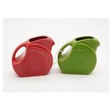 Fiesta Mini Dish Pitchers (2) Red & Green