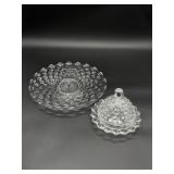 American Fostoria Round Butter Dish and