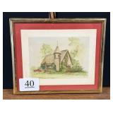 Church Print by Maxine Sweeney