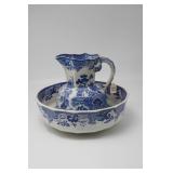 Antique Hanley England Blue Willow Ironstone