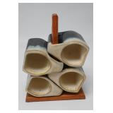 Pottery Drip Glaze Stackable Coffee Mugs