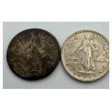 1914 and 1944 Ten Centauos US Minted