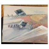 Abstract Painting Signed Lee Reynold