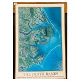 The Outer Banks Satellite Map Poster