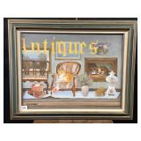 Antique Store Window Oil on Canvas by