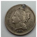 1868 3 Cent Nickel
