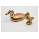 Brass Miniature Ducks