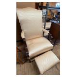 Upholstered Chair & Ottoman