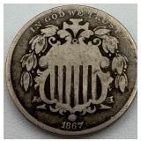 1867 Shield Nickel