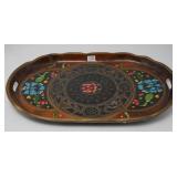 Vintage Mexican Batea Wood Tray/Platter
