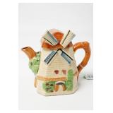 Dutch Windmill Vintage Cottage Teapot