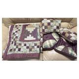 JC Penney Quilted Bedspread & Pillows