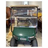 Forest Green E-Z-Go Golf Cart Electric