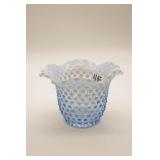 Duncan Miller Hobnail Blue Opalescent Vase