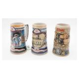 Miller 1989 & 1990 Beer Mugs and 1989 Coors