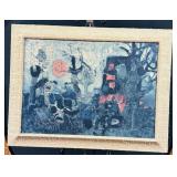 Textured Abstract Painting Print