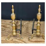Brass Fireplace Andirons