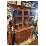 Craftique Solid Mahogany Breakfront China Cabinet