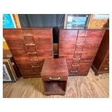 (2) Art Deco Chest and Nightstand
