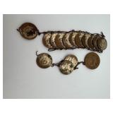 Foreign Coin Bracelet As Is