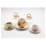 Miniature Japanese Teapot/Sake (2) & Cups &