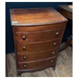 Mahogany 4 Drawer Nightstand
