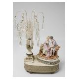 Courting Couple Porcelain Lamp
