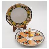 Noritake Daffodils Vintage Floral Serving Tray &