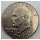 1978-D Ike Dollar Clipped Planchet