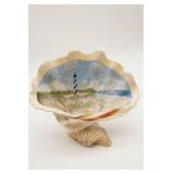 Large Hand Painted Decorative Shell Dï¿½cor