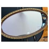 Oval Framed Mirror
