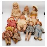 Vintage Lot of Dolls