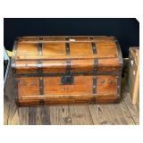 Vintage Wooden Steamer Trunk