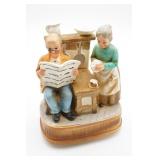 Porcelain Figurine of Elderly Couple