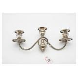 Sterling Silver Three Arm Candelabra