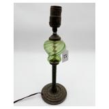 Antique Lamp w/Green Base