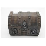 Wooden Treasure Chest Jewelry Box