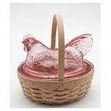 Longaberger Basket and Hen on Nest