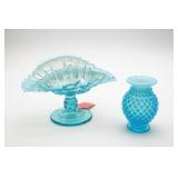 Dugan Coinspot Footed Compote &