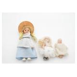 Three Small Vintage Dolls
