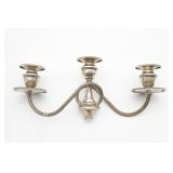 Sterling Silver Three Arm Candelabra